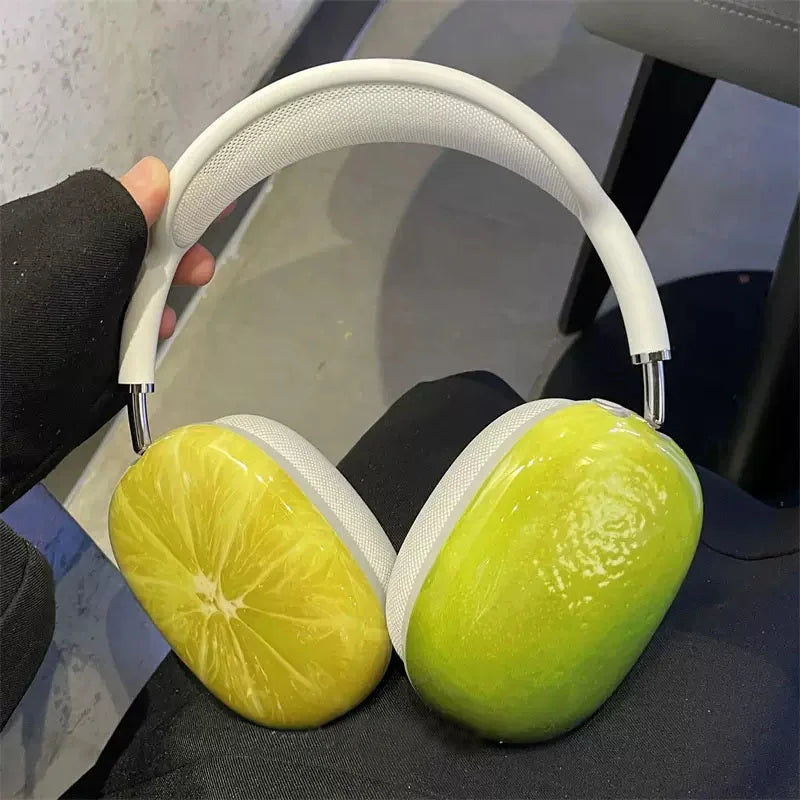 Cute Fruit Lemon Watermelon Protective Case For Apple Airpods Max Earphone Case Silicone Headphone For Airpods Max Protective