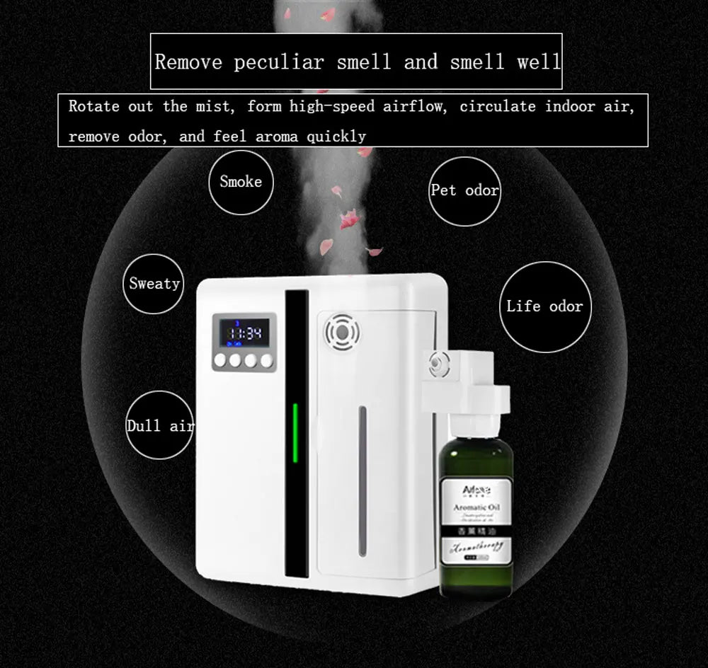 Automatic Flavoring Scent Machine 160ml Timer Function Essential Oil Aroma Diffuser For Home Hotel Room Fragrance Diffuser