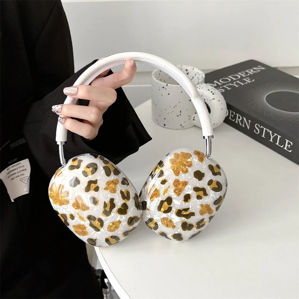 Super Protective Case For Apple Airpods Max Earphone Case Leopard Print Headphone Cover Shell For Airpods Max Accessories