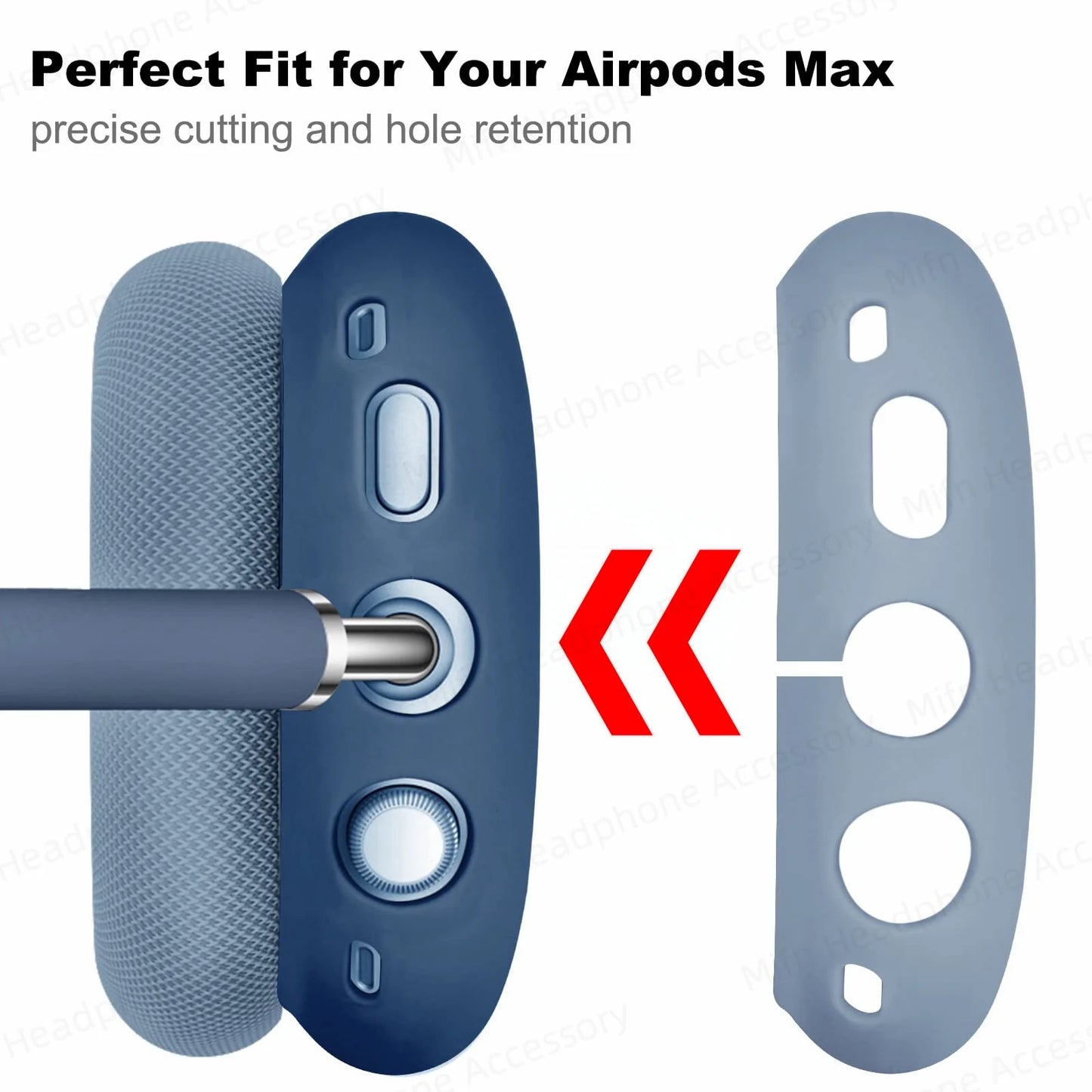 For Airpod Max Case Silicone Ear Protection Earmuffs Casque Headphone Case Cover For Air pods Max Headphone Protective Case Capa