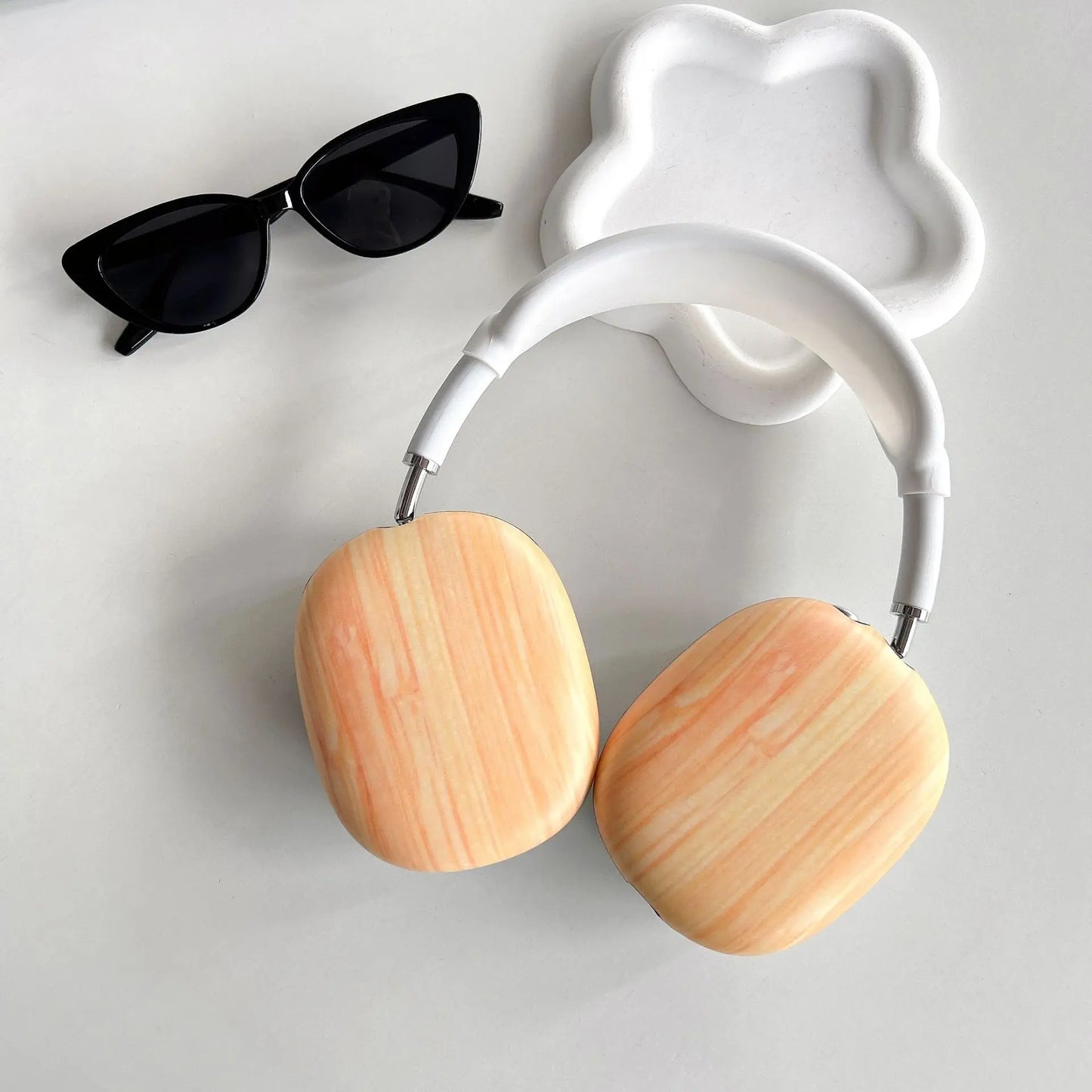 Étui pour Apple AirPods Max en fibre de carbone forgé/sorcion véritable, Ultra-fin, brillant/mat, housse de protection complète pour écouteurs (une paire)