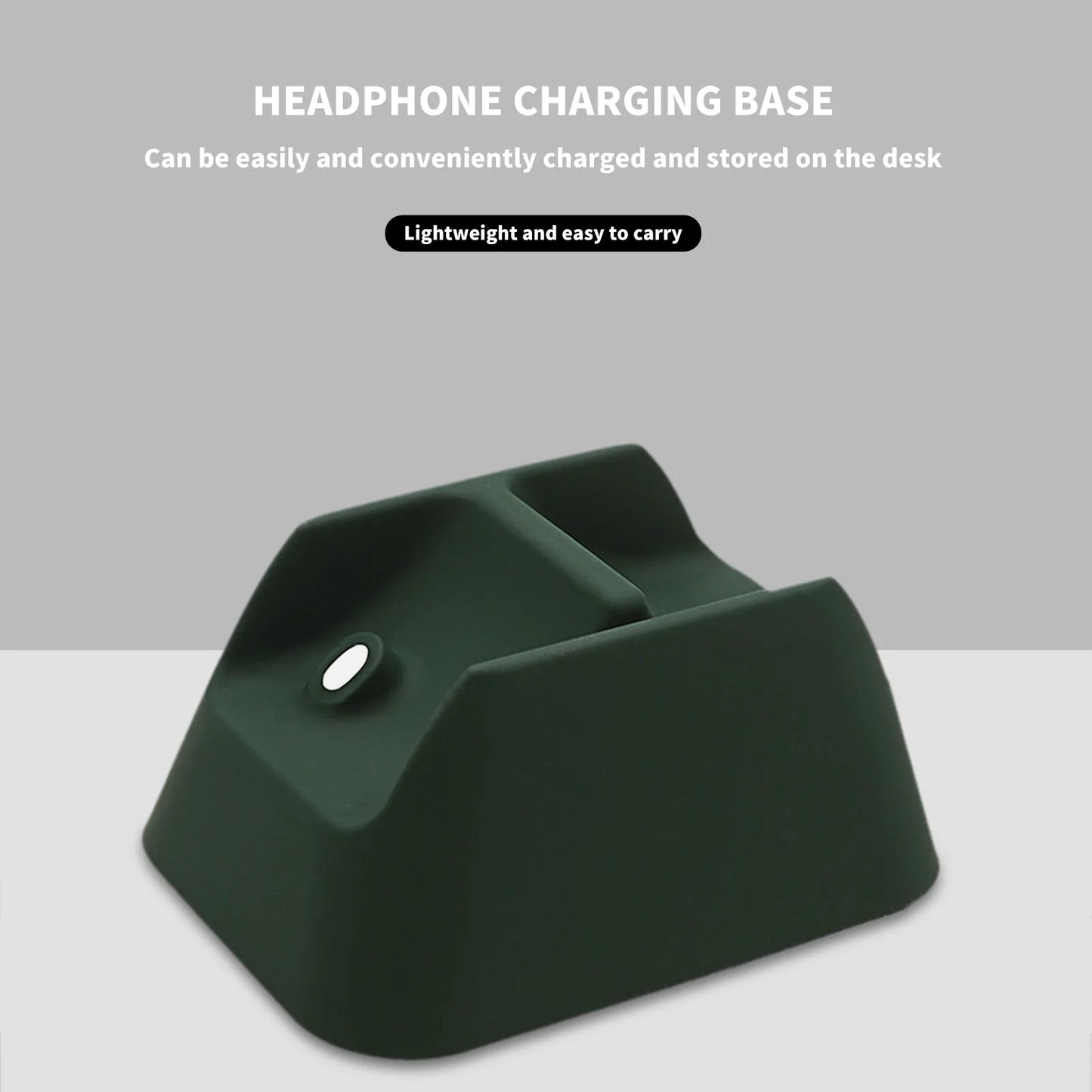 1PC For AirPods Max Wireless Bluetooth Headphone Charger Dock Stand Station Silicone Desktop Charging Base For Apple AirPods Max