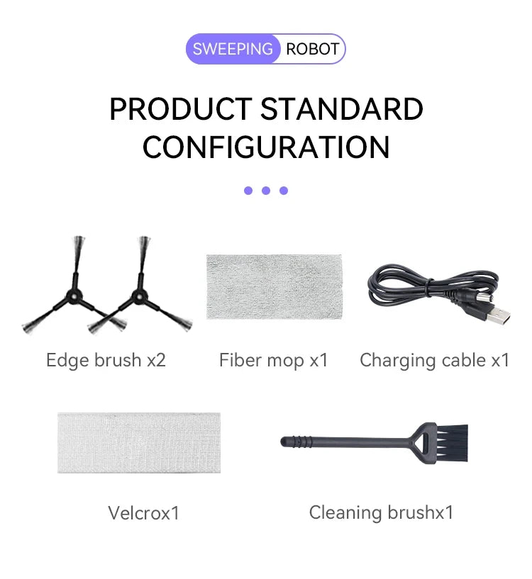 Xiaomi Electric Sweeper Home Smart Sweeping Robot Wet Dry Dual Use Remote Control Sweeper Suitable For Kitchen Carpeted Bedrooms