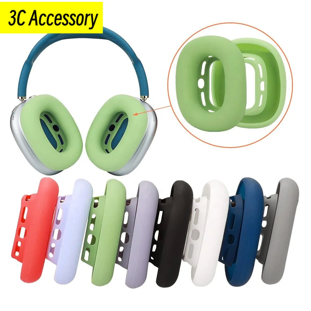 New Upgraded version High Quality Silicone Ear Pads Earmuffs Replacement Headphone Protective Cover for AirPods Max Headphones