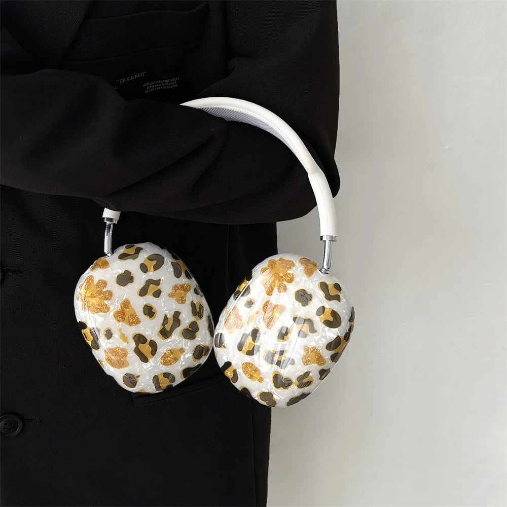 Super Protective Case For Apple Airpods Max Earphone Case Leopard Print Headphone Cover Shell For Airpods Max Accessories