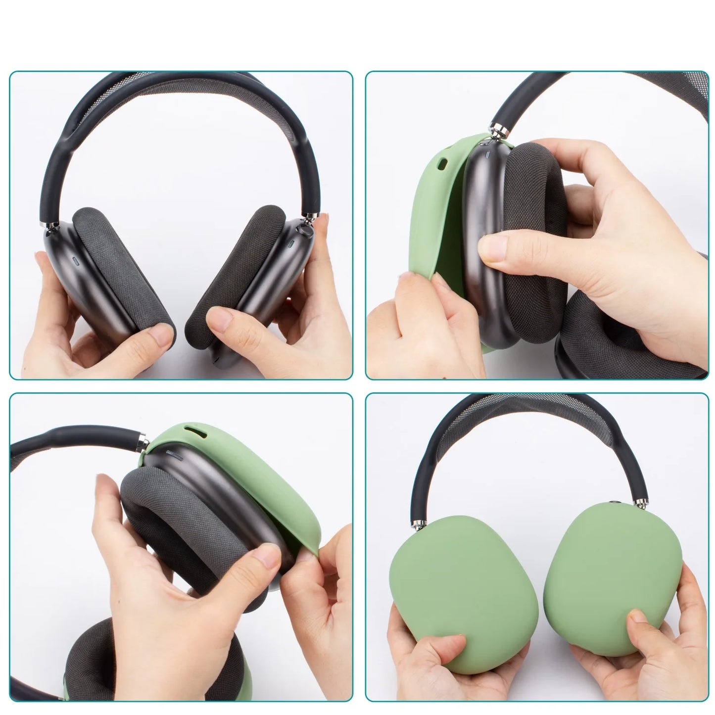 Soft Anti-Shockproof Headband Cover For AirPods Max Silicone Headphones Protective Case Replacement Cover Earphone Accessories