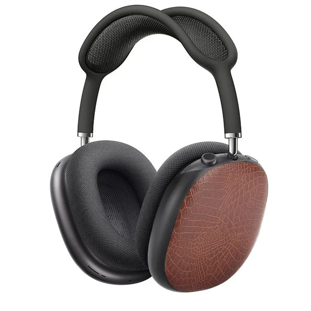 PU Leather Hard Plastic Case for Airpods Max Protective Earphone Shockproof Cover for Apple Air Pods Max Box Bags Accessories