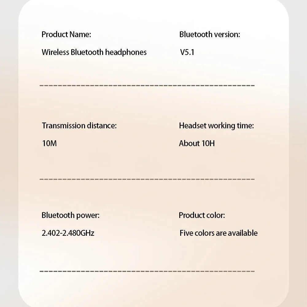 Casque Bluetooth sans fil P9 avec micro, écouteurs antibruit, écouteurs de jeu, sports de plein air (Homepage)