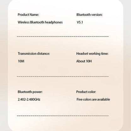 Casque Bluetooth sans fil P9 avec micro, écouteurs antibruit, écouteurs de jeu, sports de plein air (Homepage)