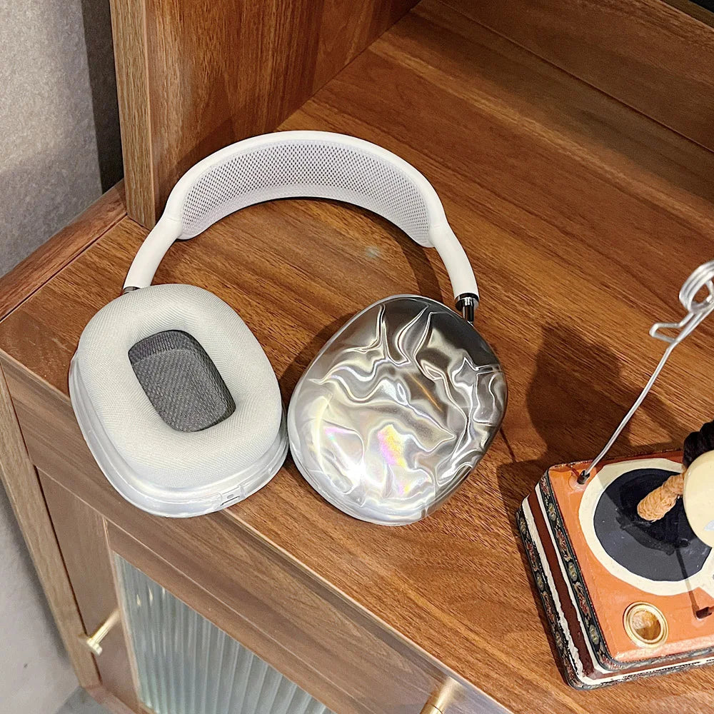 MINISO Headset Electroplate Case For Apple Airpods Max Protective Case Ripple Headphones For Airpods Max Left and Right Cover