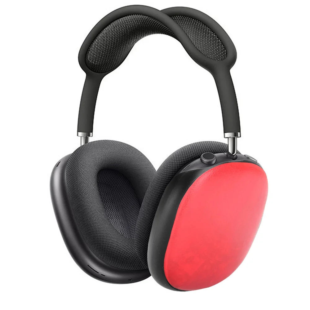 1 Pair Of Protective Leather Sleeve Case Skin Cover For Airpods Max Wireless Headset Black/Blue/Red/Brown/Grey Optional