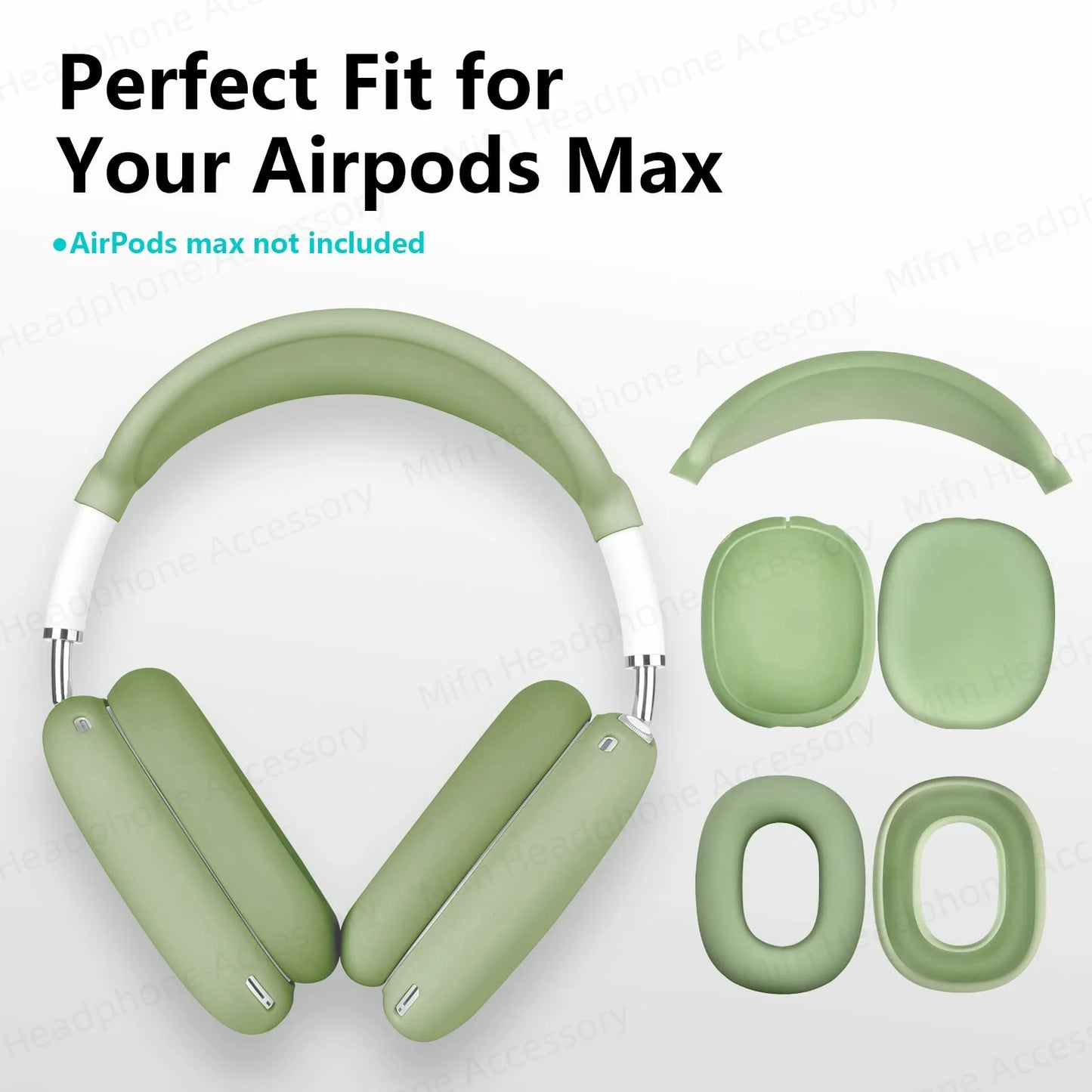 For Airpod Max Case Silicone Ear Protection Earmuffs Casque Headphone Case Cover For Air pods Max Headphone Protective Case Capa