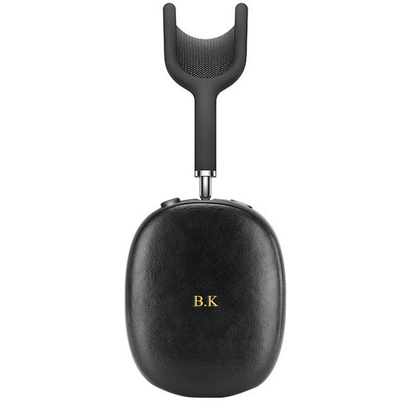 cuir souple de luxe pour Airpods Max, étui pour casque personnalisé, protecteur de manchon, texte de lettres de nom personnalisé, 2 pièces par ensemble