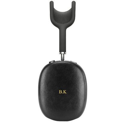 cuir souple de luxe pour Airpods Max, étui pour casque personnalisé, protecteur de manchon, texte de lettres de nom personnalisé, 2 pièces par ensemble