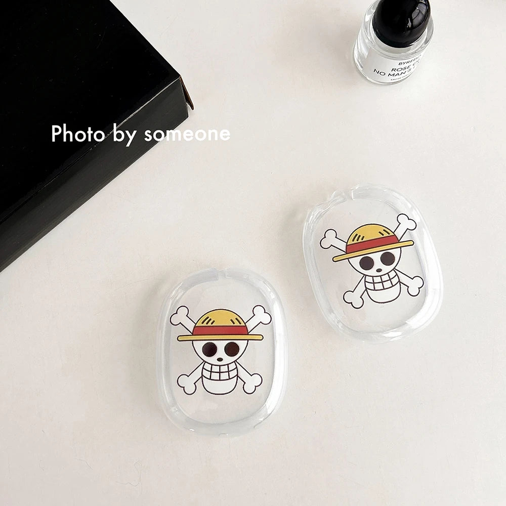 MINISO Headset Clear Case For Apple Airpods Max Protective Case Cartoon Headphones For Airpods Max Left and Right Cover Funda