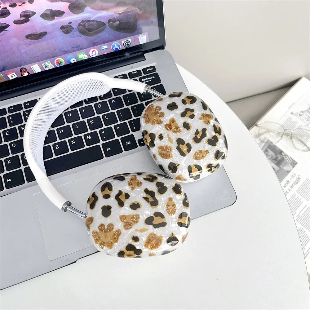 Super Protective Case For Apple Airpods Max Earphone Case Leopard Print Headphone Cover Shell For Airpods Max Accessories