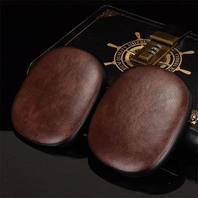 cuir souple de luxe pour Airpods Max, étui pour casque personnalisé, protecteur de manchon, texte de lettres de nom personnalisé, 2 pièces par ensemble