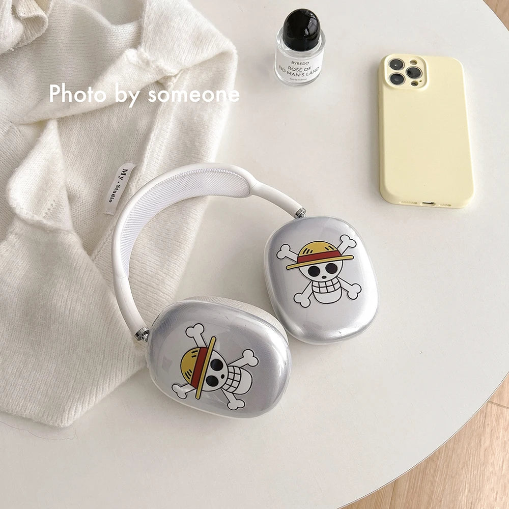 MINISO Headset Clear Case For Apple Airpods Max Protective Case Cartoon Headphones For Airpods Max Left and Right Cover Funda