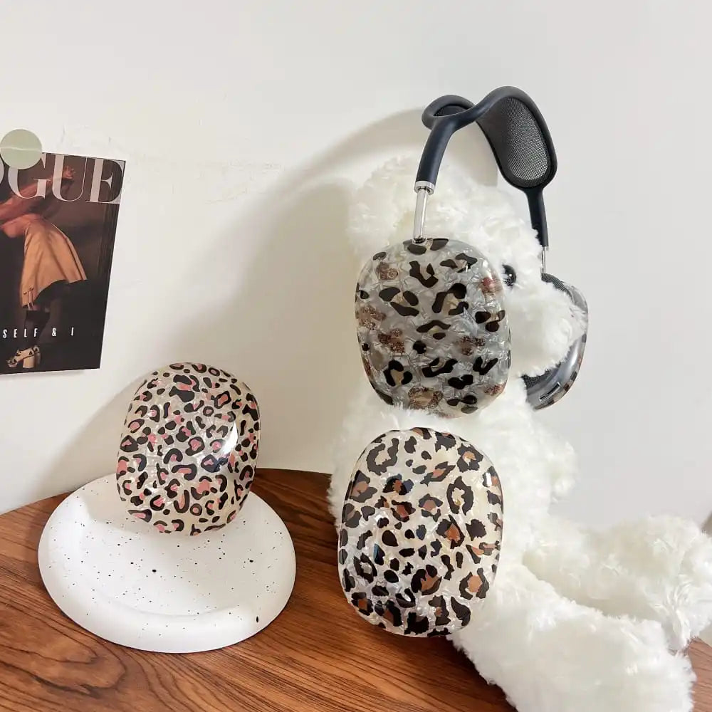 Ins Fashion Leopard Print Earphone Protective Case for AirPods MAX Hot Sale Soft Lovely Anti-fall Protect Cover