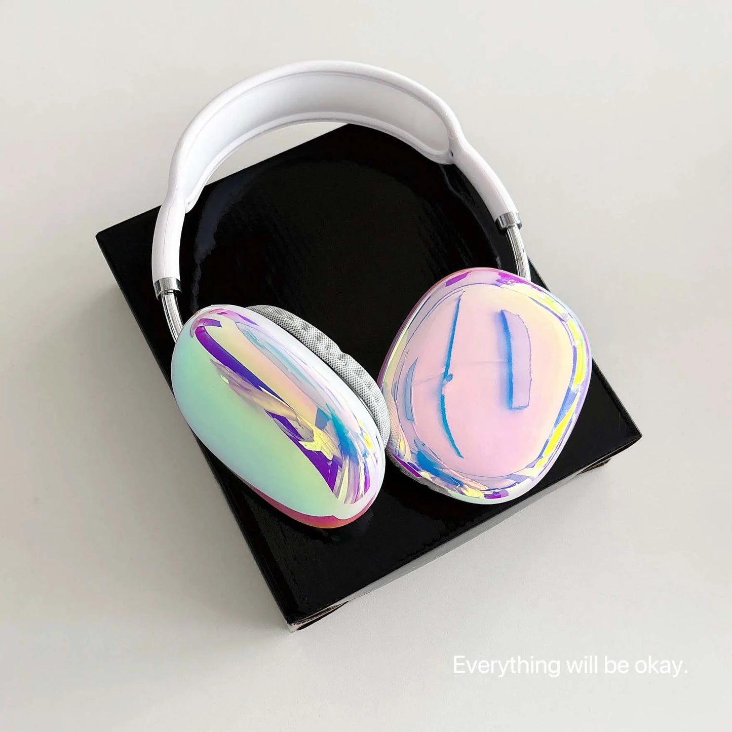 Shiny laser imd earphone case for apple airpods max cool headset cover headphone capa for airpodmax funda