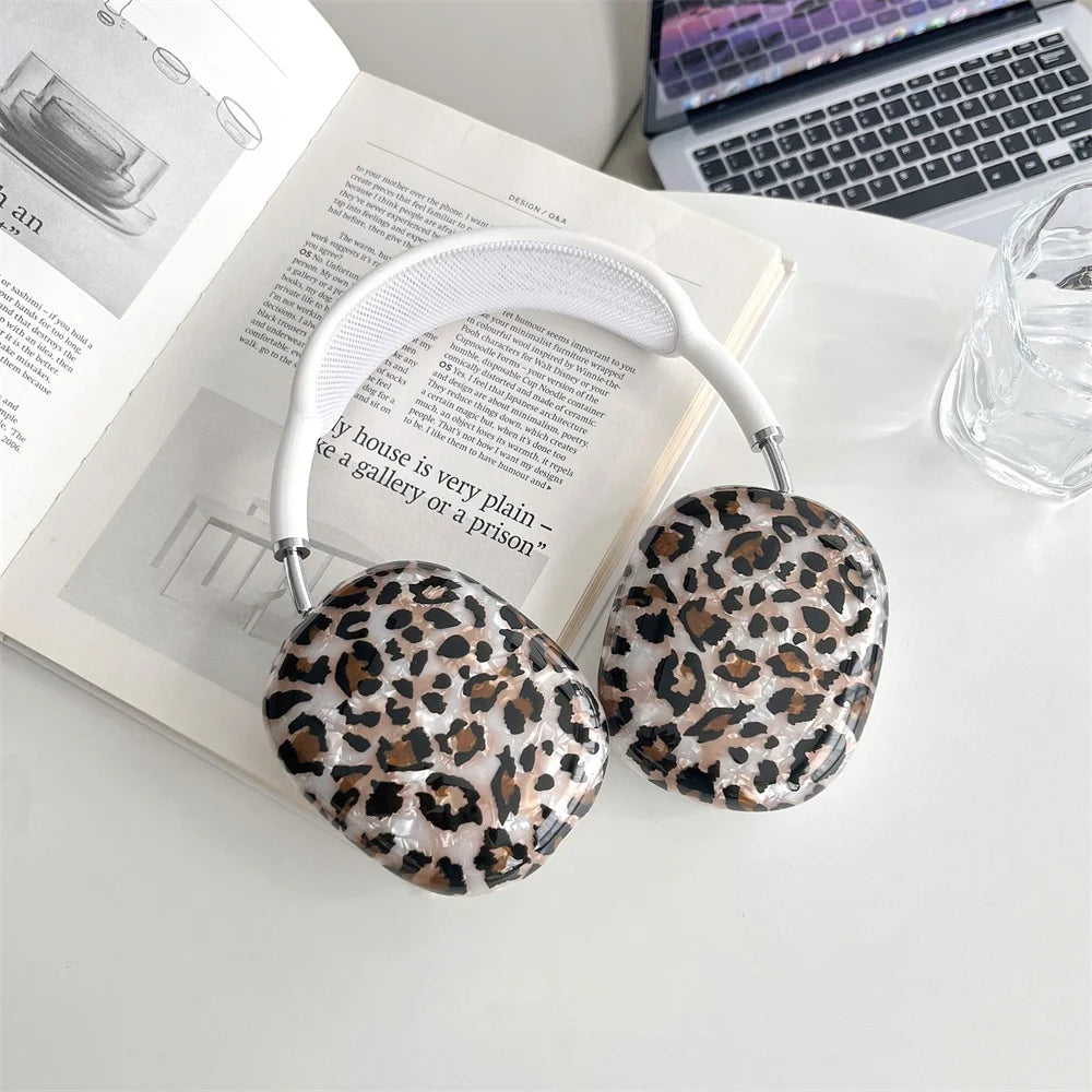 Super Protective Case For Apple Airpods Max Earphone Case Leopard Print Headphone Cover Shell For Airpods Max Accessories