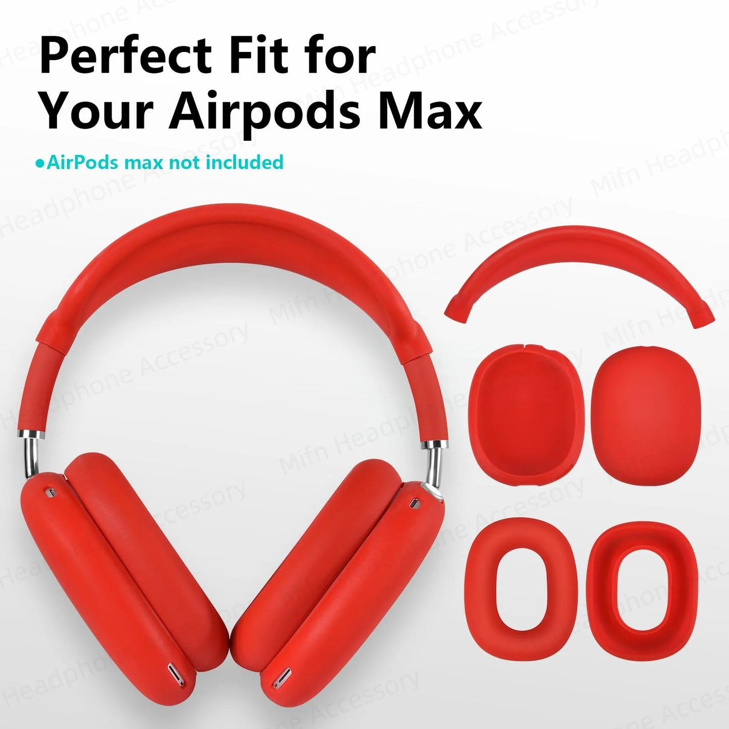 For Airpod Max Case Silicone Ear Protection Earmuffs Casque Headphone Case Cover For Air pods Max Headphone Protective Case Capa