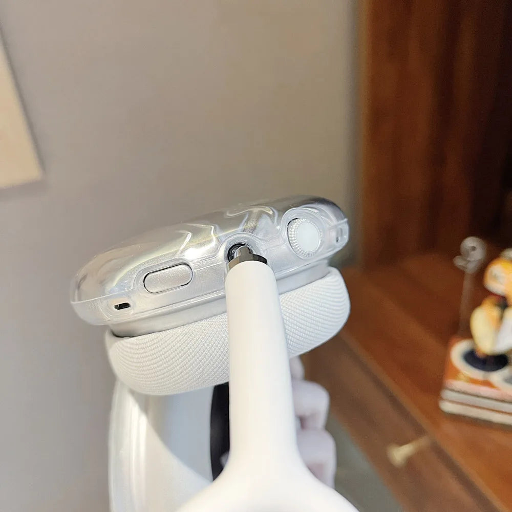 MINISO Headset Electroplate Case For Apple Airpods Max Protective Case Ripple Headphones For Airpods Max Left and Right Cover