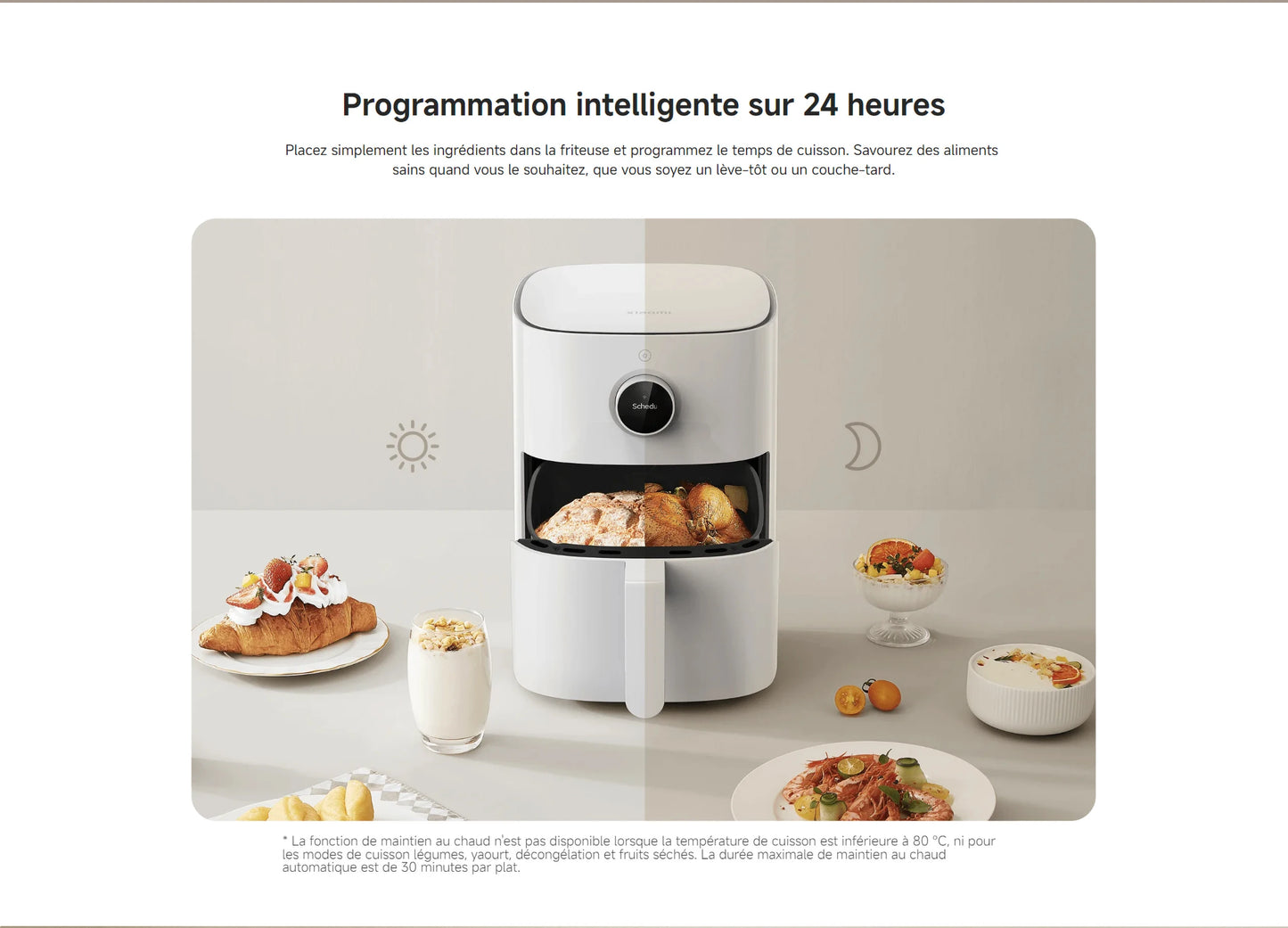 [Officiel] Xiaomi Smart Air Fryer 4.5 Liter | Chauffage par convection à 360°，Large plage de températures de 40 à 200 °C