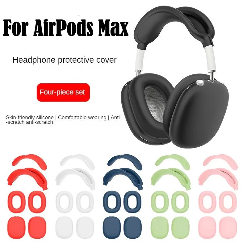 Soft Anti-Shockproof Headband Cover For AirPods Max Silicone Headphones Protective Case Replacement Cover Earphone Accessories