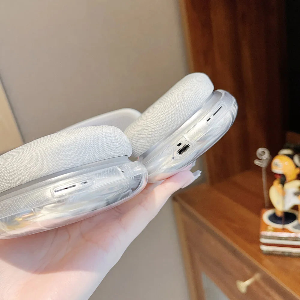 MINISO Headset Electroplate Case For Apple Airpods Max Protective Case Ripple Headphones For Airpods Max Left and Right Cover