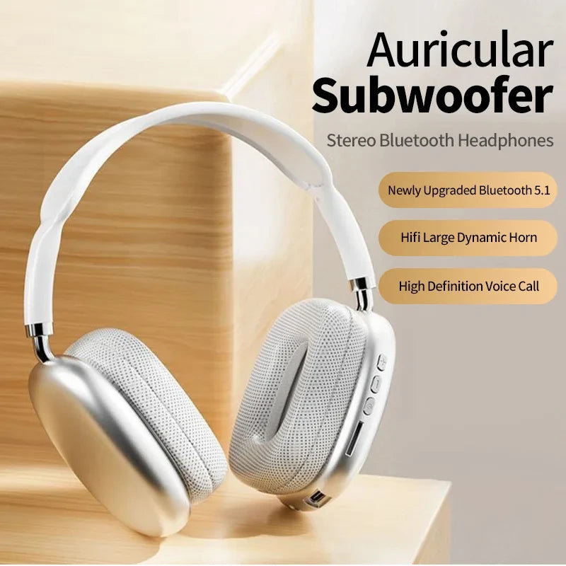 Écouteurs sans fil Bluetooth P9 d'origine, son stéréo HIFI, écouteurs avec micro, casque de musique de sport, écouteurs à réduction de bruit, téléphone de sauna