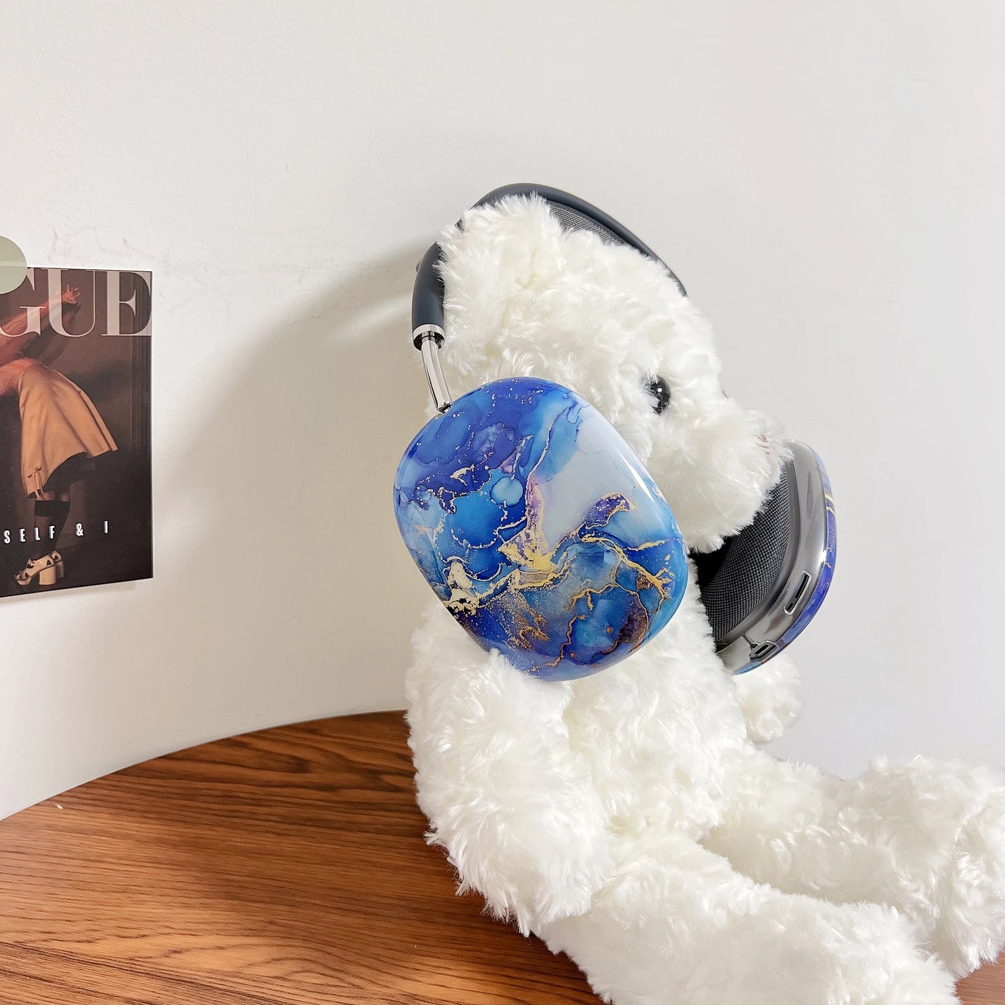 Suitable for Apple Airpods Max protective case, transparent TPU soft shell, Bluetooth earphone headset, fashionable and trendy a